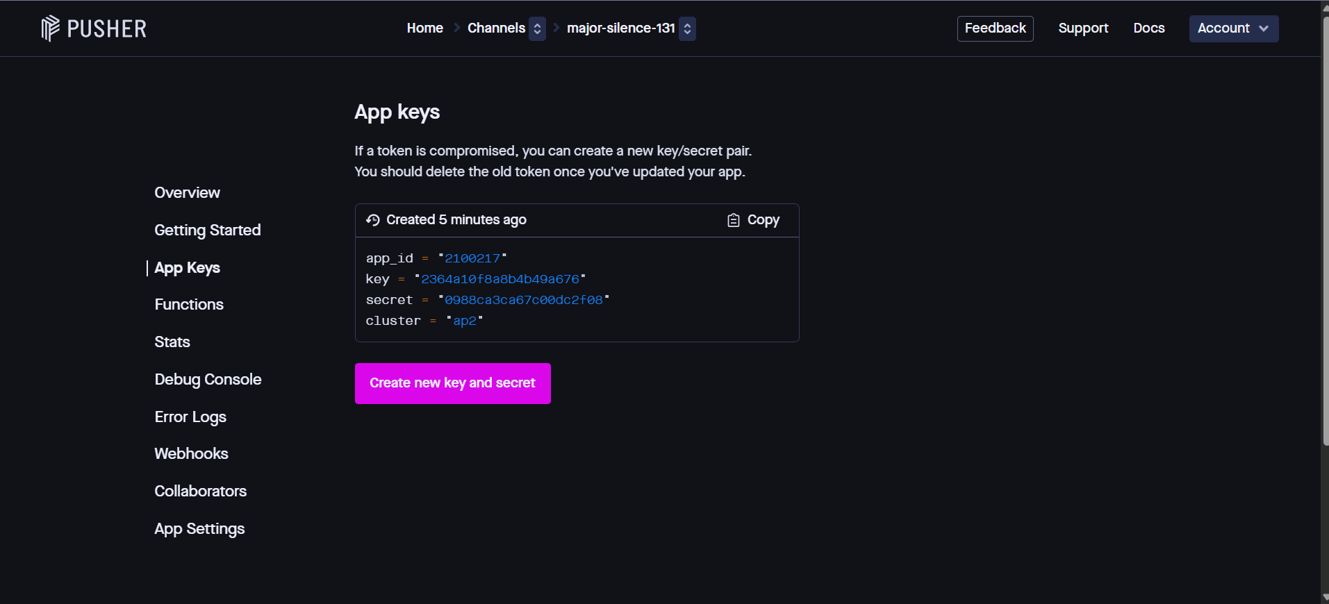 Pusher App Key